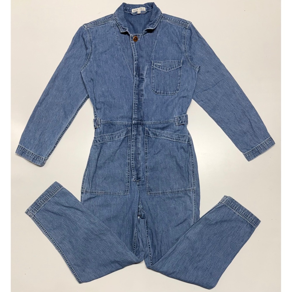 Alex Mill Expedition Denim Jumpsuit Medium Wash Blue Utility Boiler Suit XS
